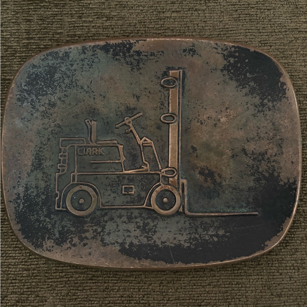 Vintage Clark Forklifting belt buckle